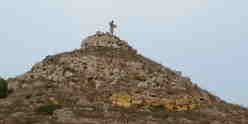 ray of light legend volcano tal merzuq hill tas salvatur hill gozo jesus statue